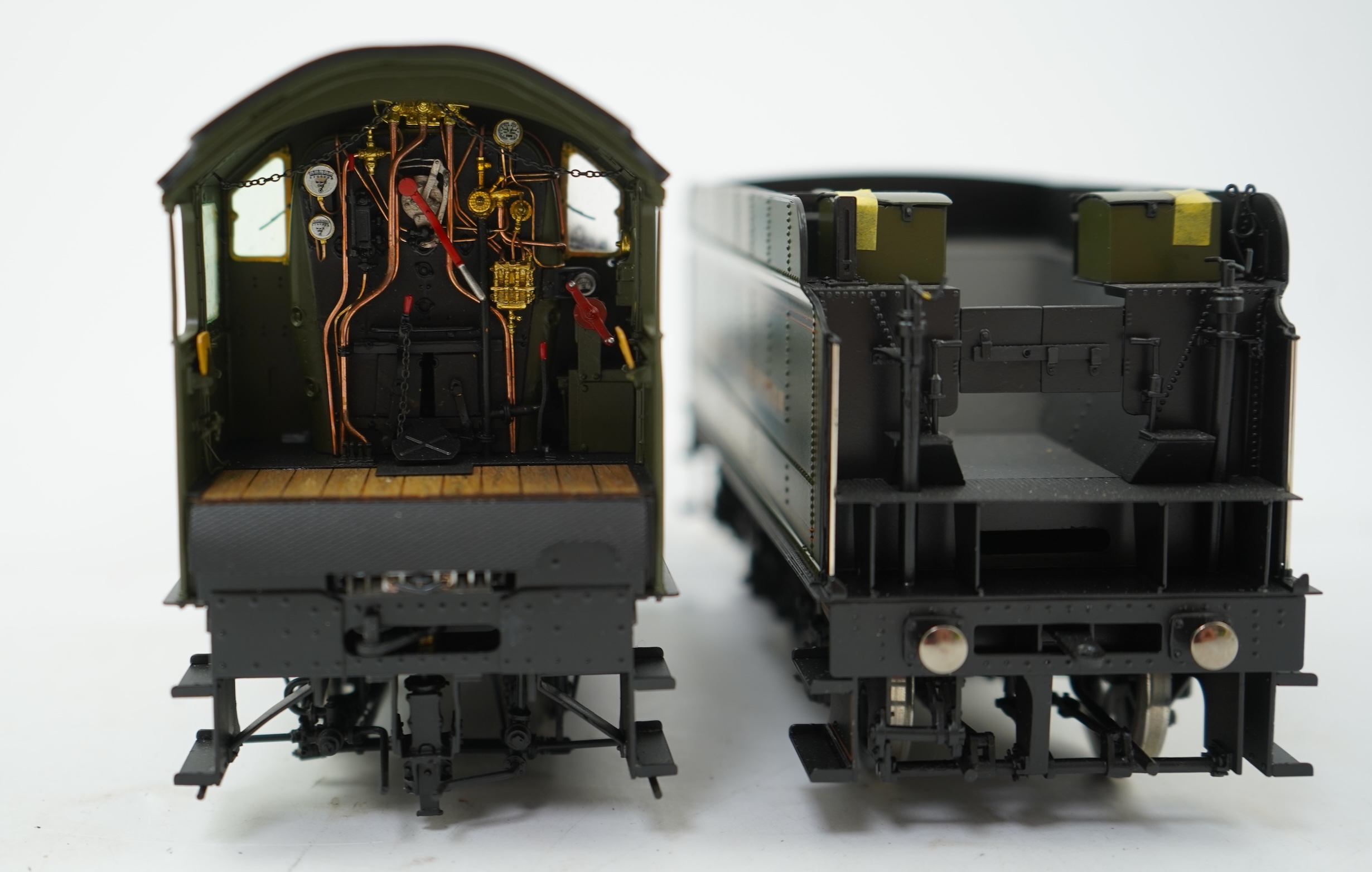 An 0 gauge Masterpiece Models model of GWR Castle Class, Lyonshall Castle 5036, 4-6-0 tender locomotive, powered for two rail operation, with original box, instruction booklet and other paperwork.